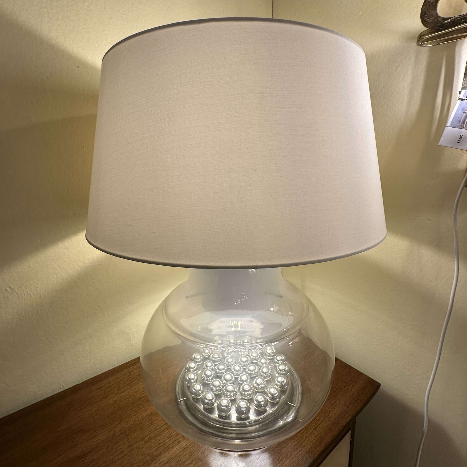 photo vintage Pair Of Large Reggiani Murano Table Lamps Italy 1970s