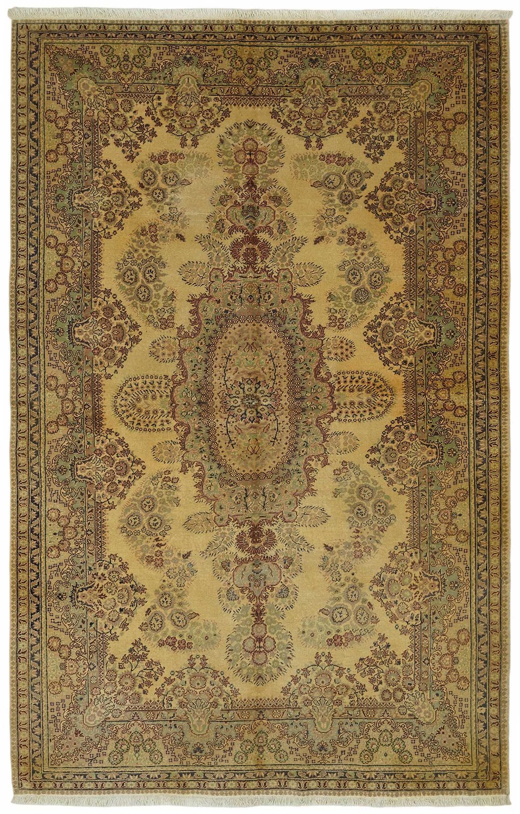 6x10 Hand Knotted Turkish Wool Rug