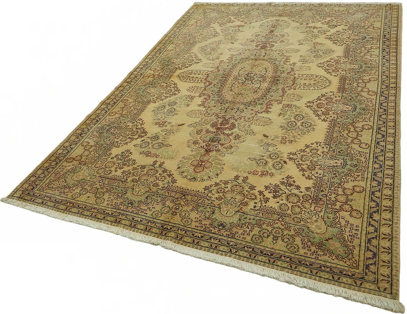 6x10 Hand Knotted Turkish Wool Rug photo for sale