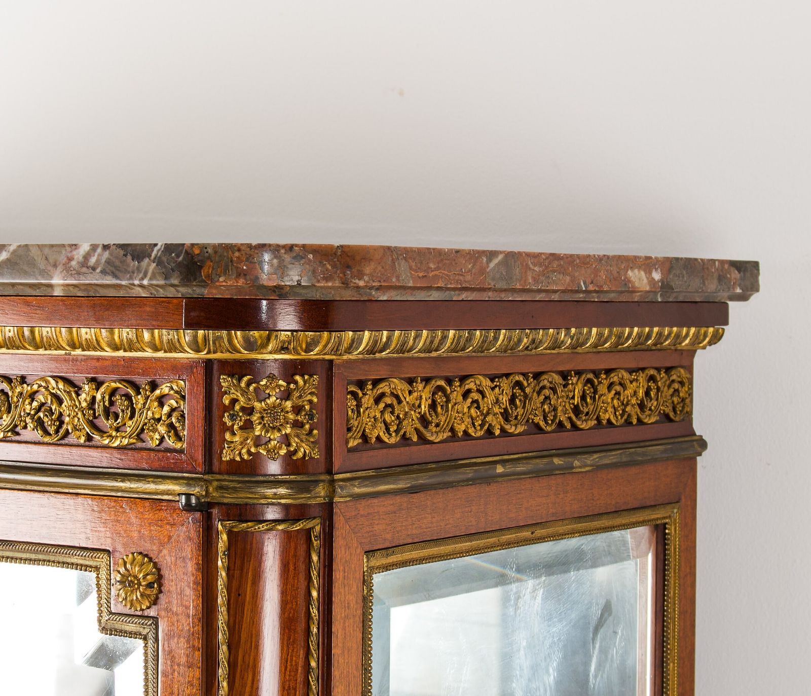 Late 19th Century French Mahogany Vitrine Cabinet Attributed To Paul Sormani photo 3950.0