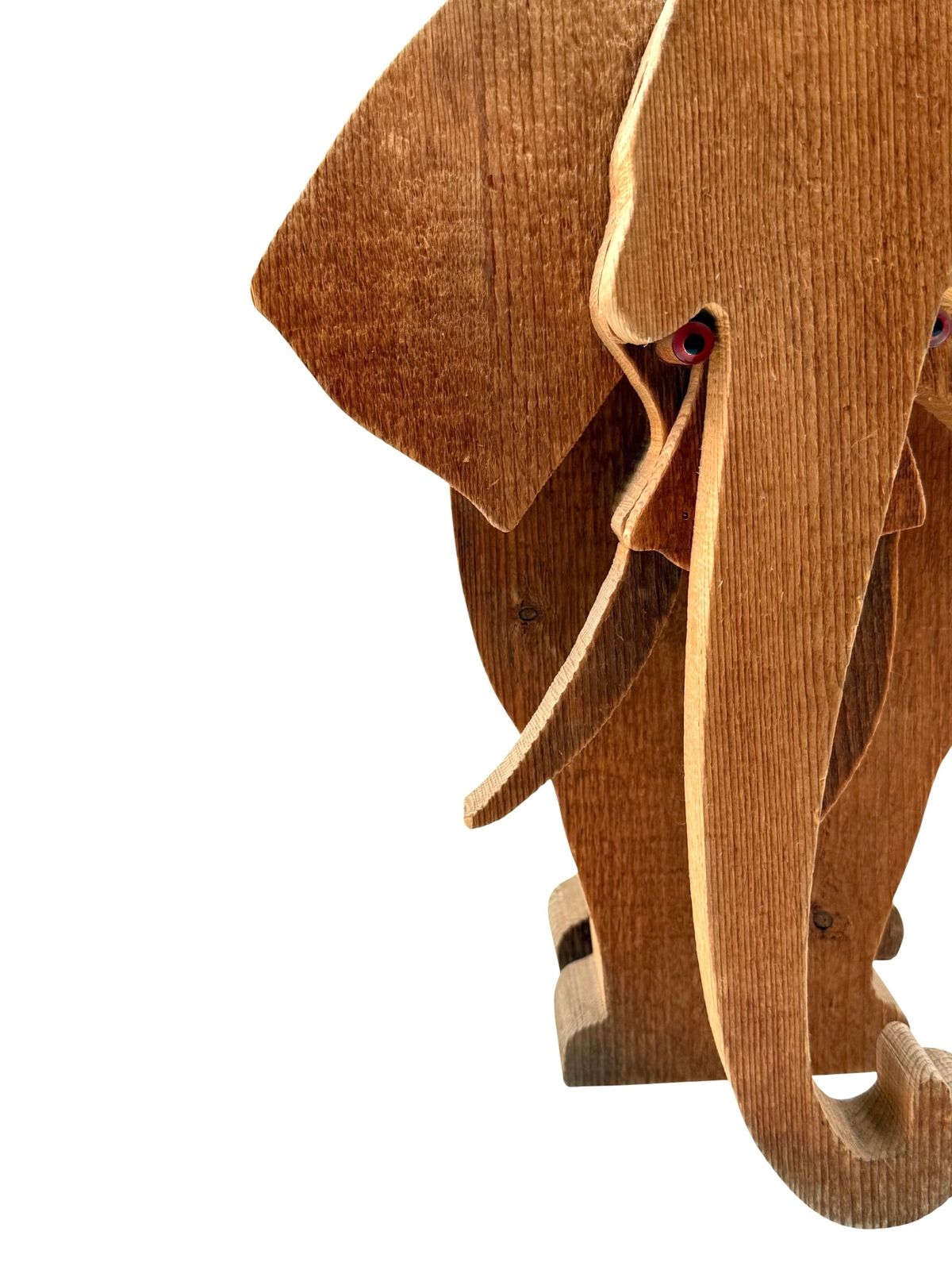 photo buy Bottega Michelangeli, Elephant Wood Sculpture, Orvieto Italy 1970s