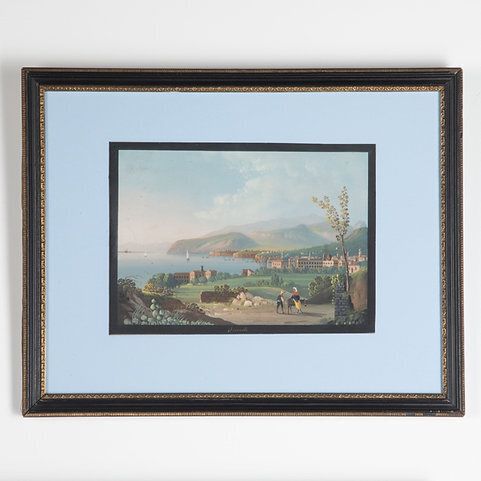 Set Of Four 19th Century Neopolitan Gouache Paintings photo Art