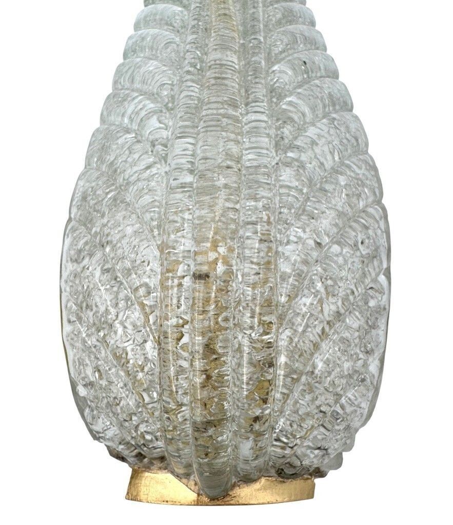 photo buy A Pair Of Art Deco 1940s Barovier & Toso Murano Glass Feather Wall Sconces