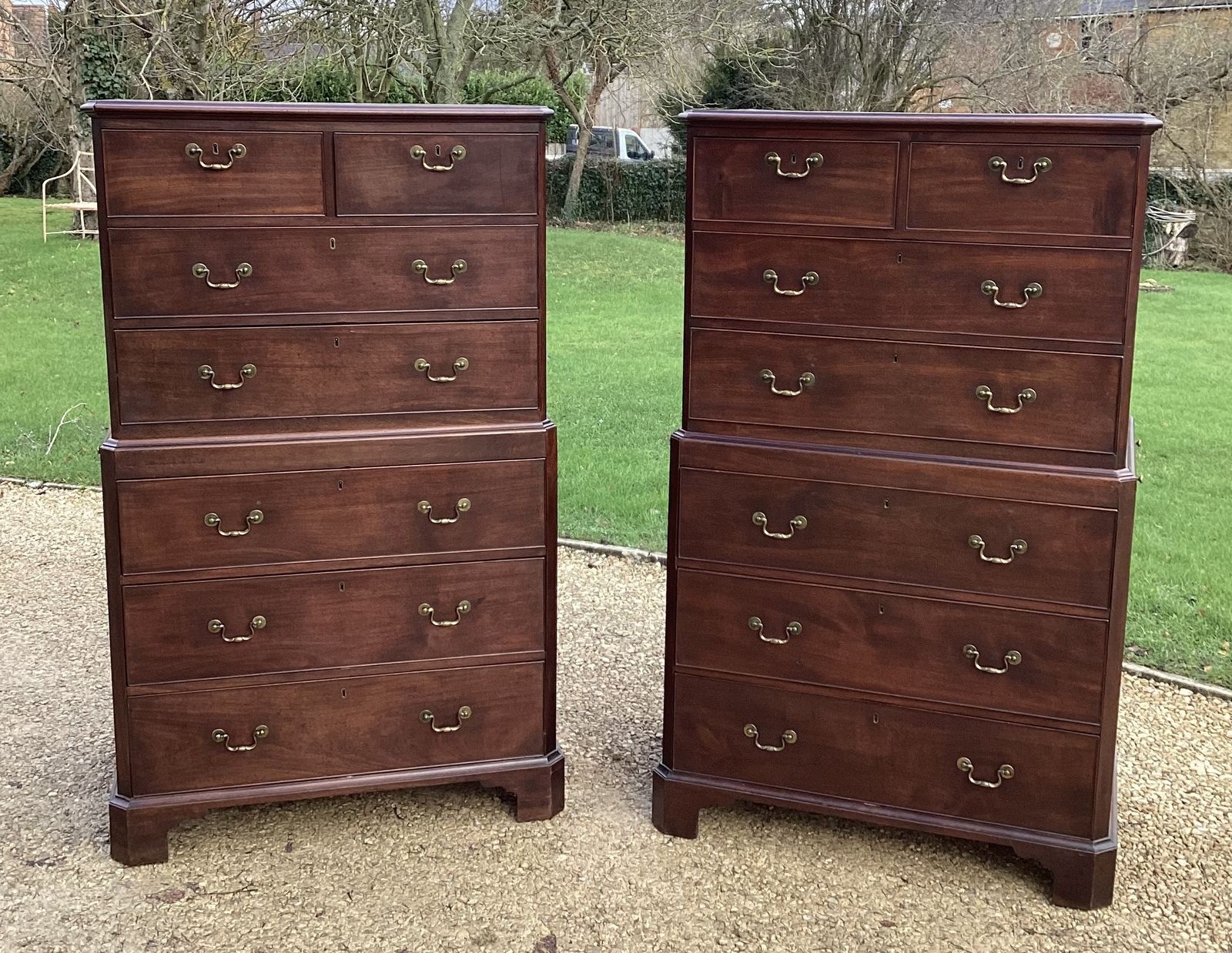 Rare Pair Of Geo II Chest On Chests photo for sale