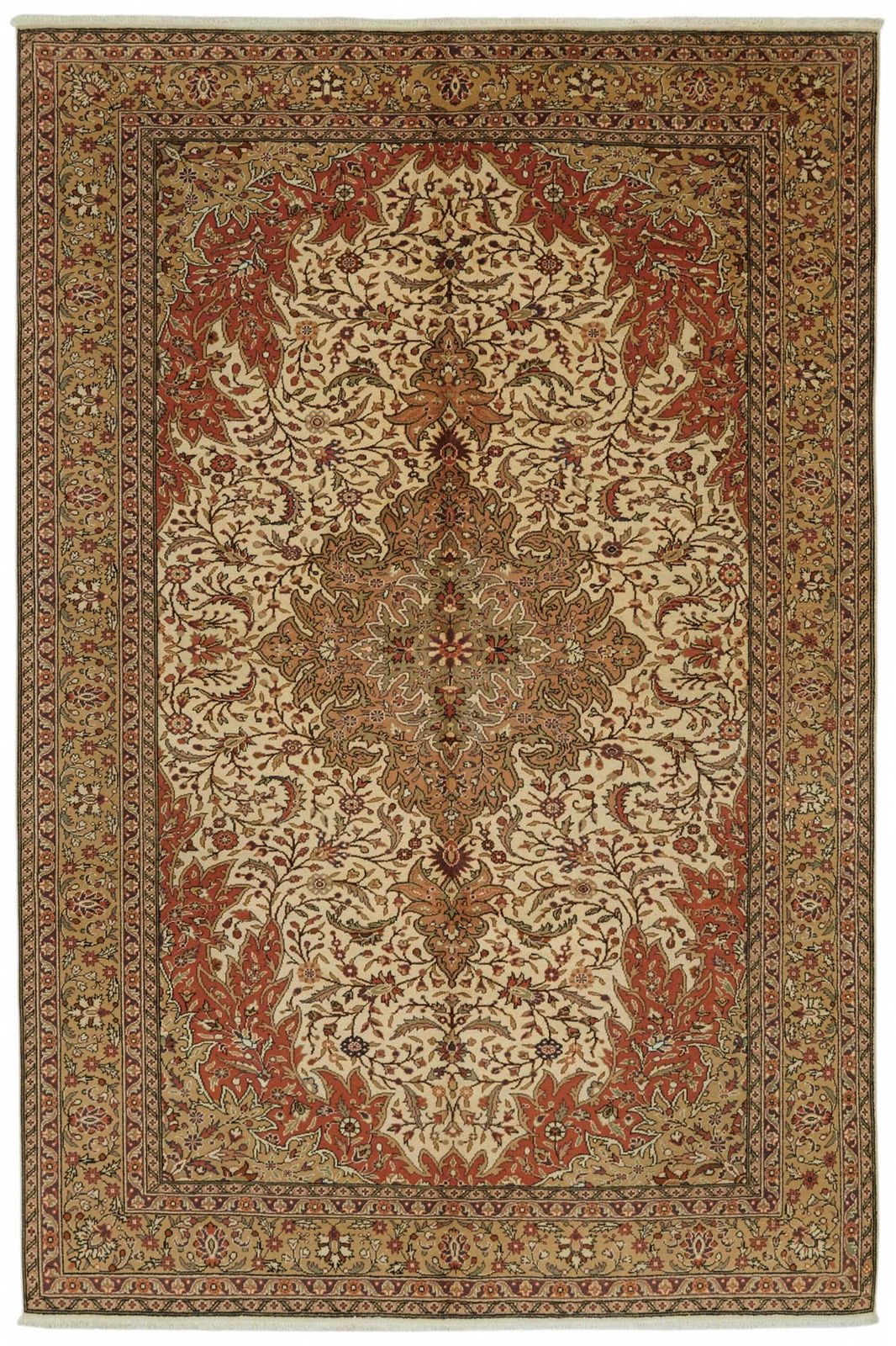 7x9 Hand Knotted Turkish Wool Rug