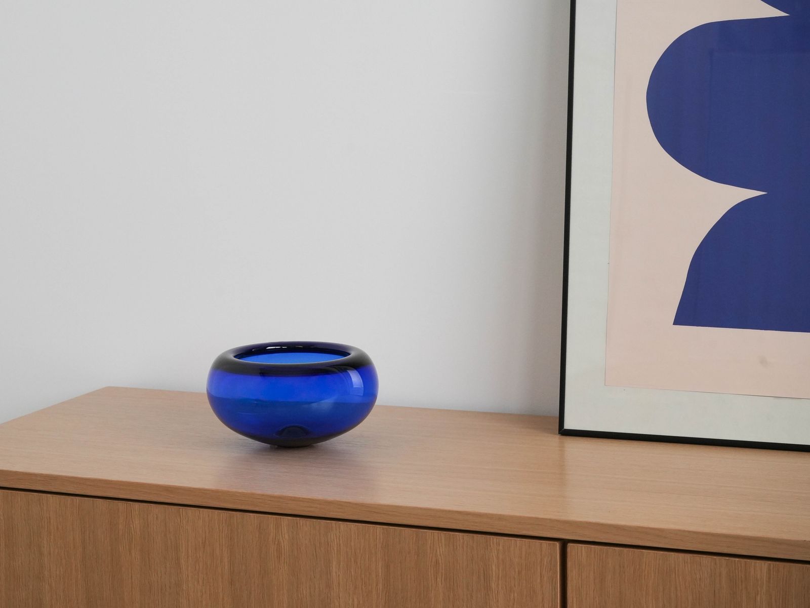 Cobalt Bowl, Danish Design, 1960s, Manufacturer: Holmegaard, Designer: Per Lütken photo furniture