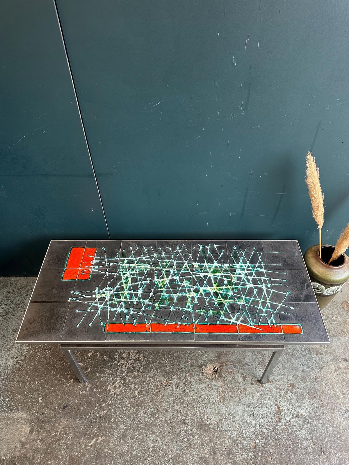 Mid Century Tiled Coffee Table photo vinterior