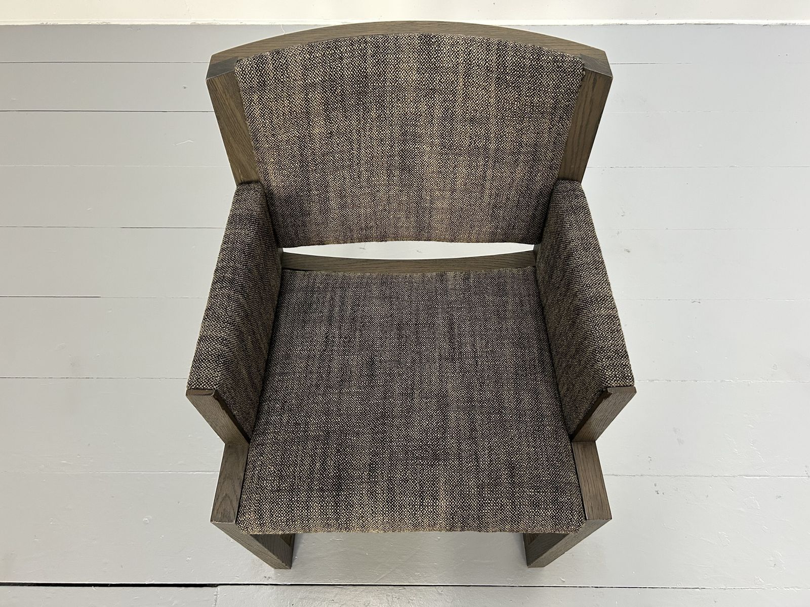 2900.0 4 B&B Italia Maxalto "Musa" Dining Armchairs In Woven Fabric photo