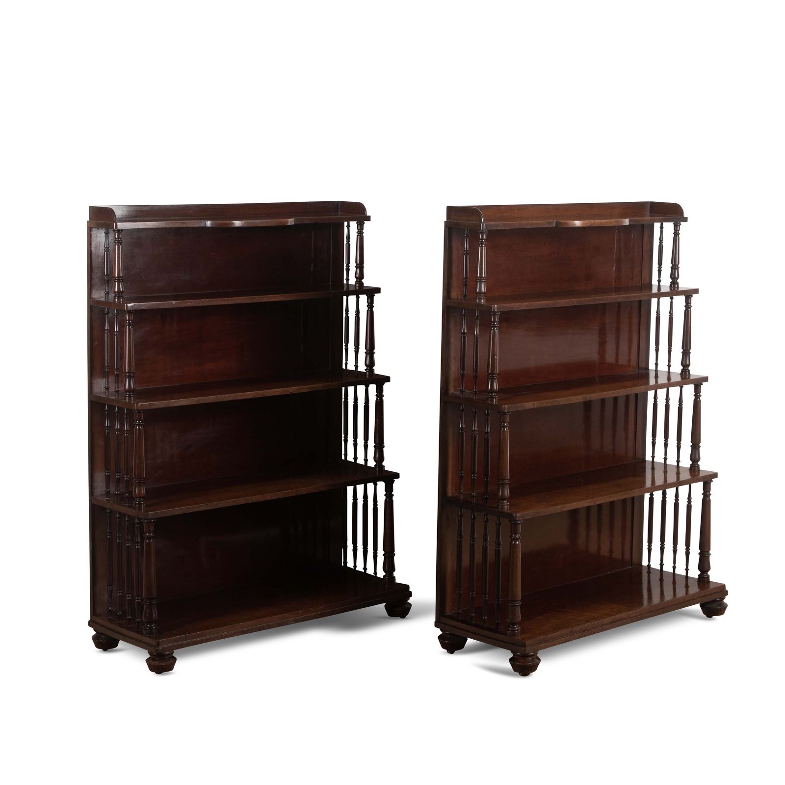Pair Of 19th Century Regency Mahogany Bookcases photo for sale