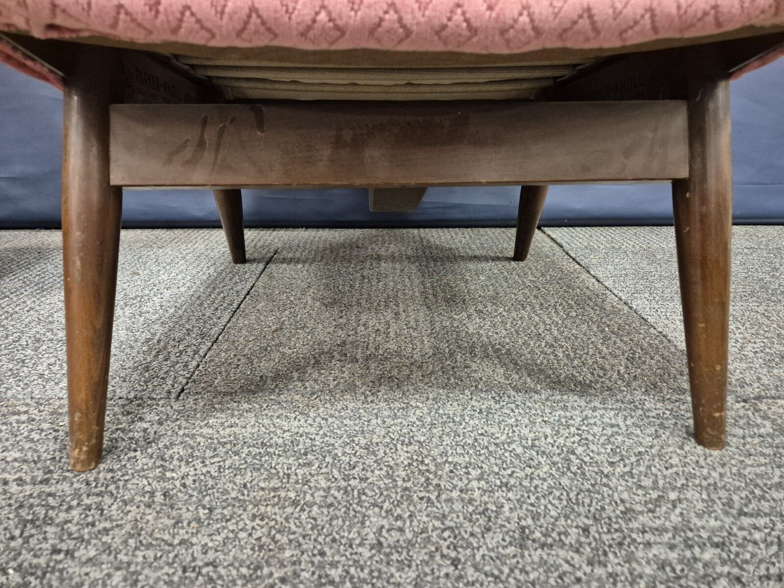 Mid Century Parker Knoll Andante Chair Pink Fabric photo Furniture