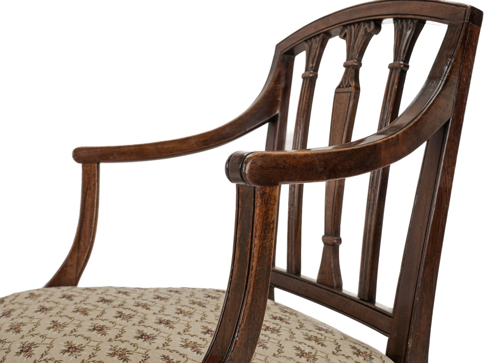 Set Of Six Georgian Mahogany Sheraton Style Dining Chairs, C.1800, Including A Pair Of Armchairs (Carvers) photo Furniture