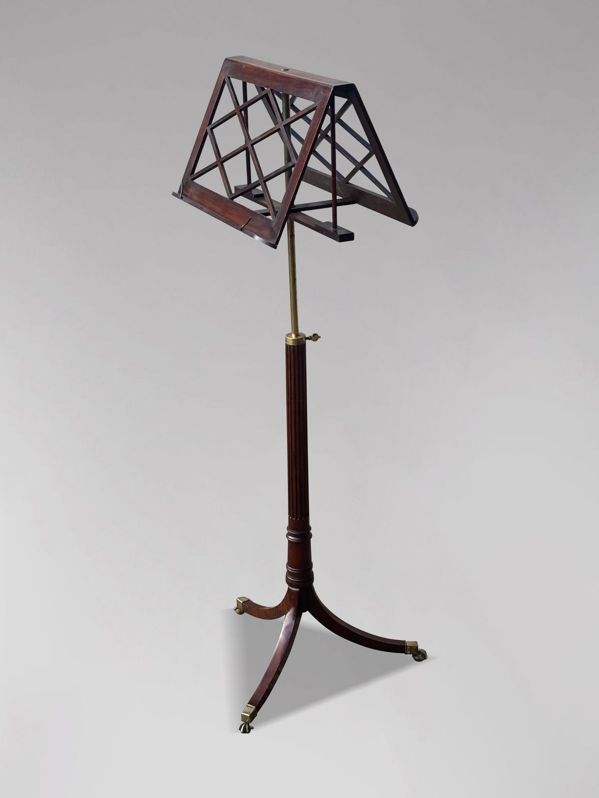 Early 19th Century Regency Period Mahogany Adjustable Folding Duet Music Stand photo buy