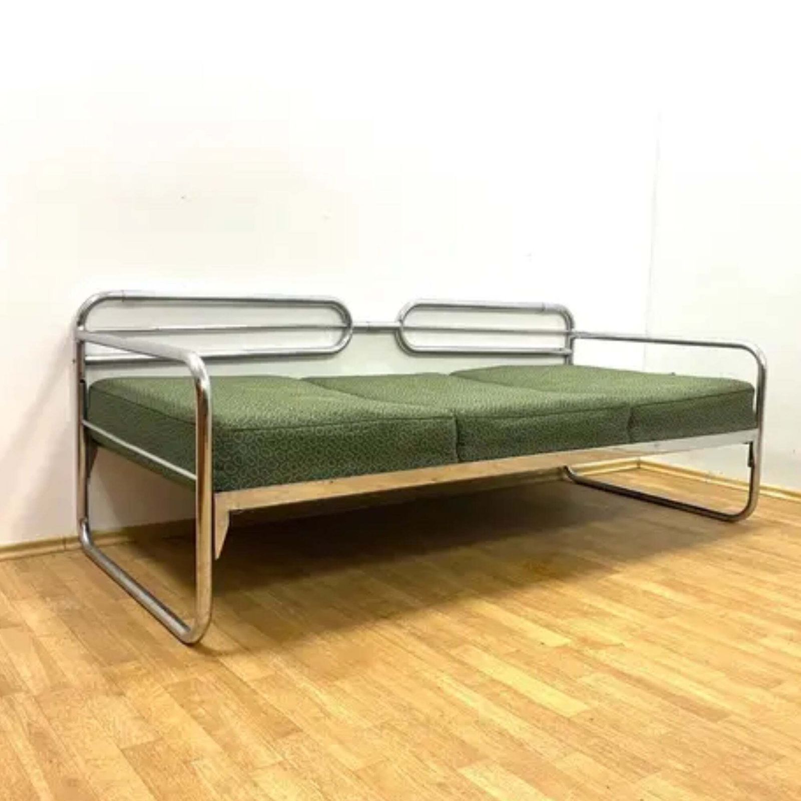 Bauhaus Chromen Sofa Van Slezák, Tsjecho Slowakije, Jaren 1930 photo vinterior