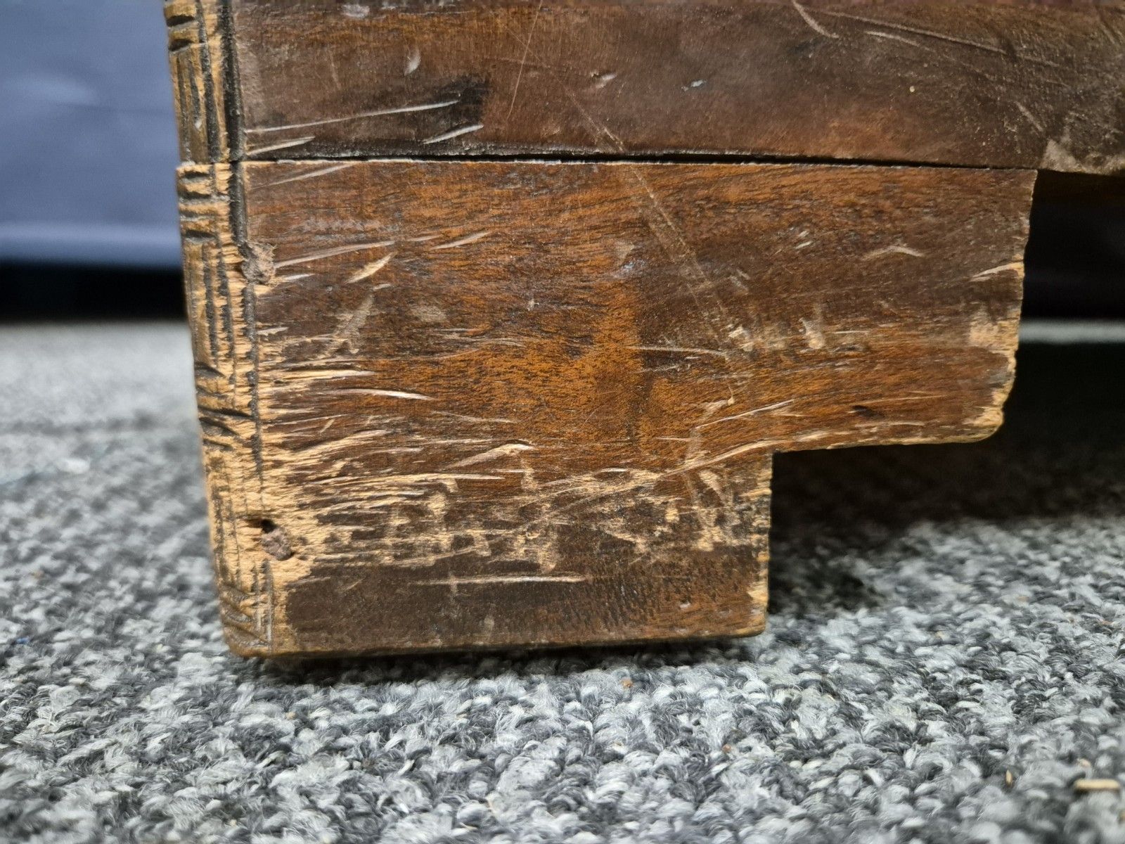 95.0 Large Carved Oriental Camphor Wooden Chest With Lock photo