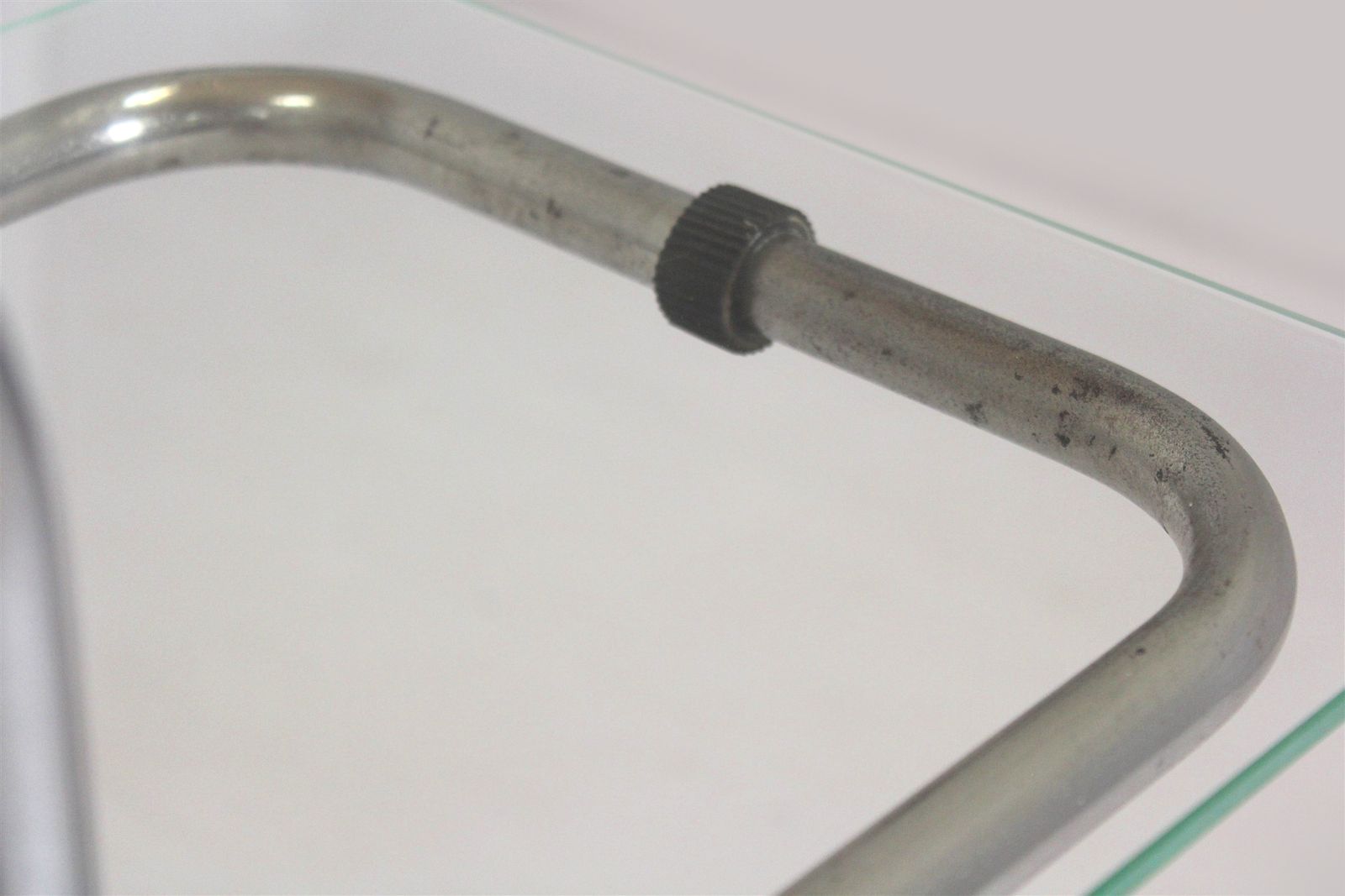 Large Functionalist Plant Stand In Bauhaus Style, Chromed Steel And Glass, Czechoslovakia, 1930s photo furniture