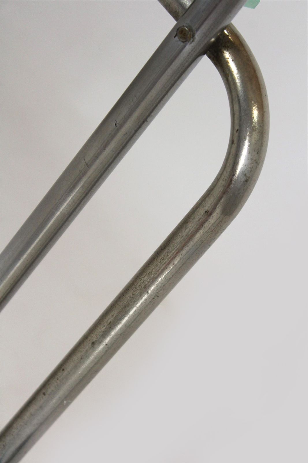 990.0 Large Functionalist Plant Stand In Bauhaus Style, Chromed Steel And Glass, Czechoslovakia, 1930s photo
