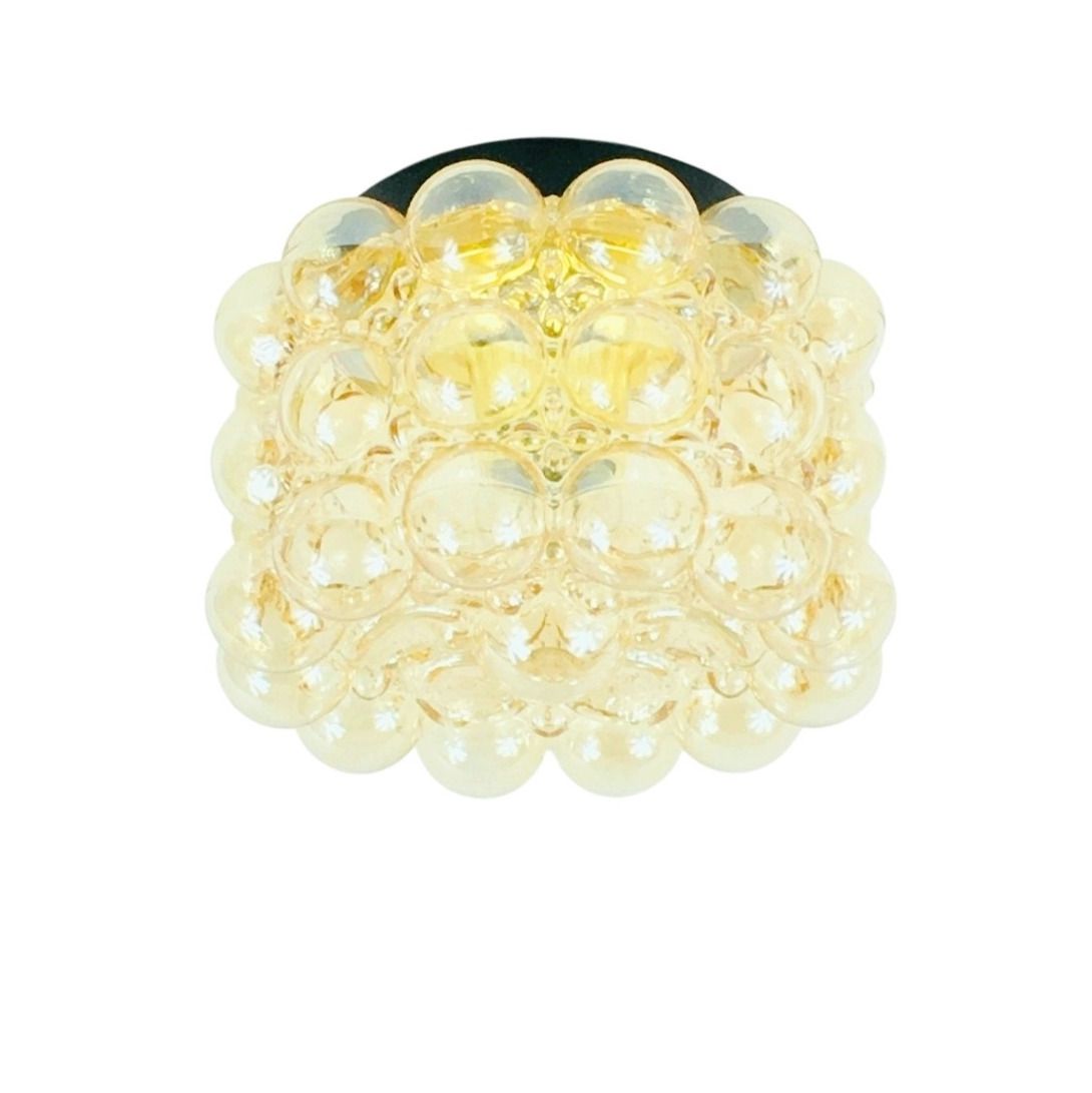 Mid Century Bubble Glass Ceiling Light By Helena Tynell For Limburg, 1960s