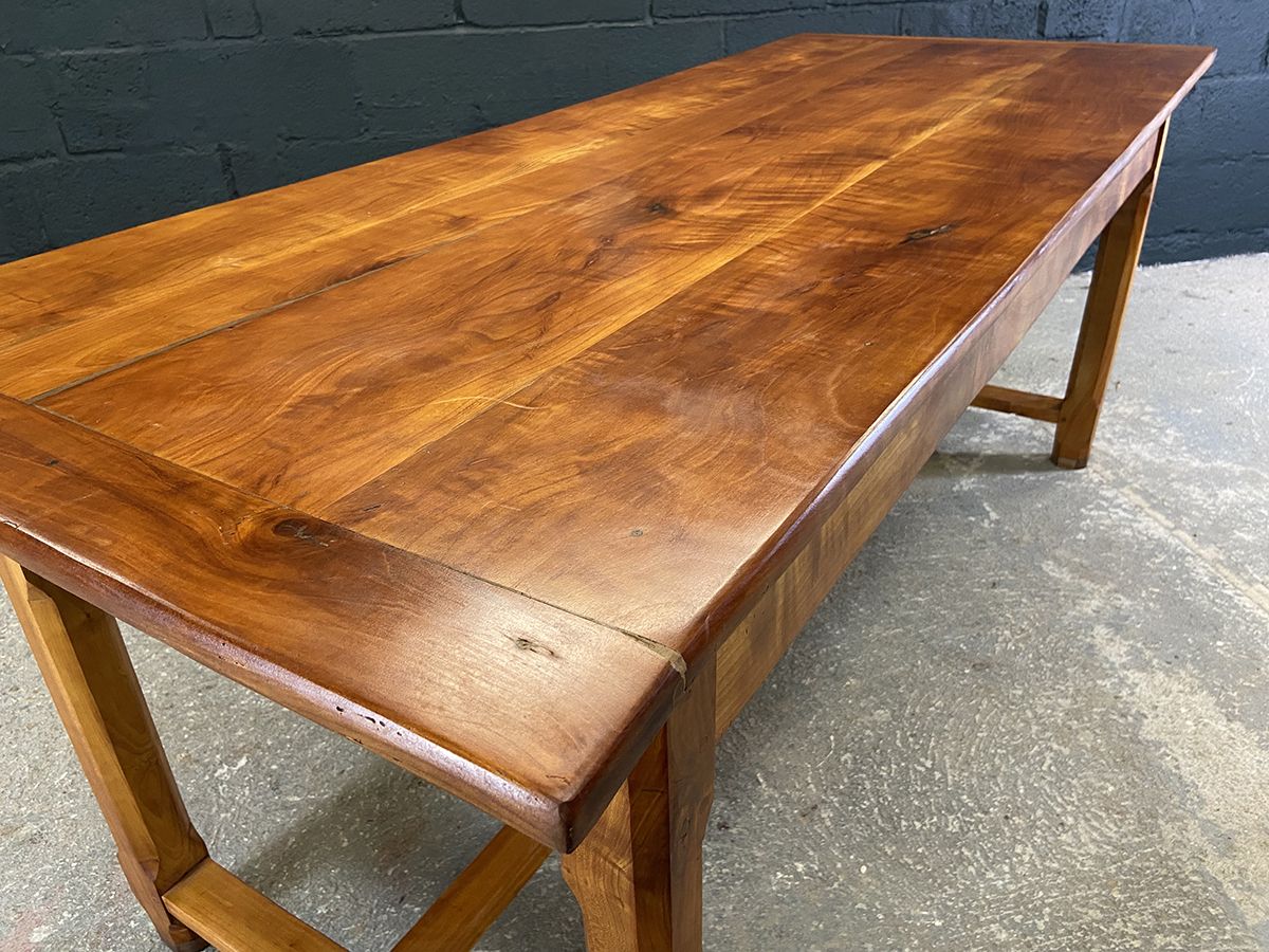 Furniture Traditional French Fruitwood Farmhouse Dining Table photo
