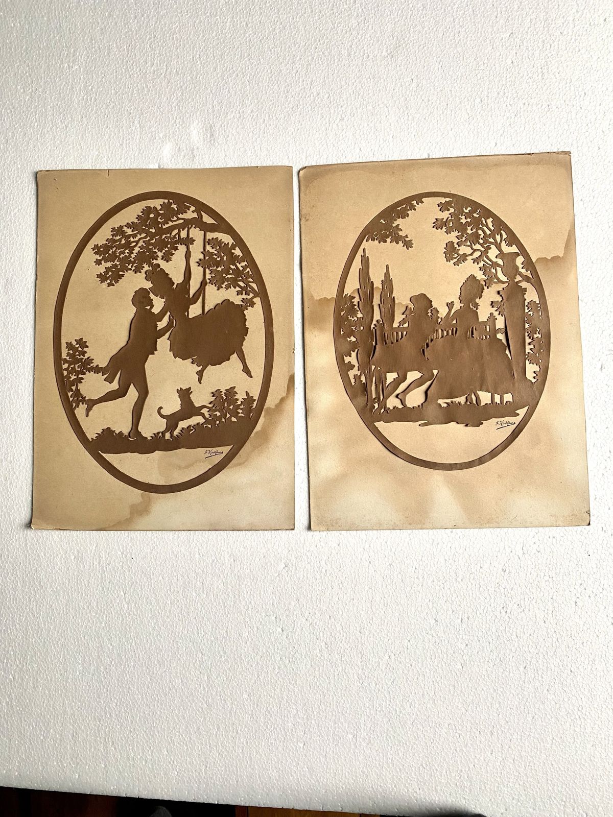 Victorian Silhouettes, 19th Century photo Home Fixtures