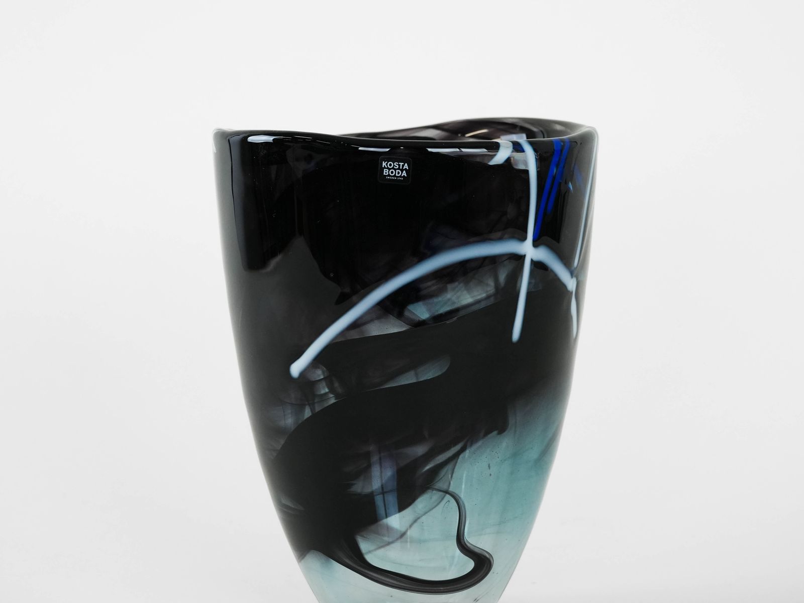 Glass Vase, Swedish Design, 1980s, Manufacturer: Kosta Boda, Designer: Anna Ehrner photo Home Decor