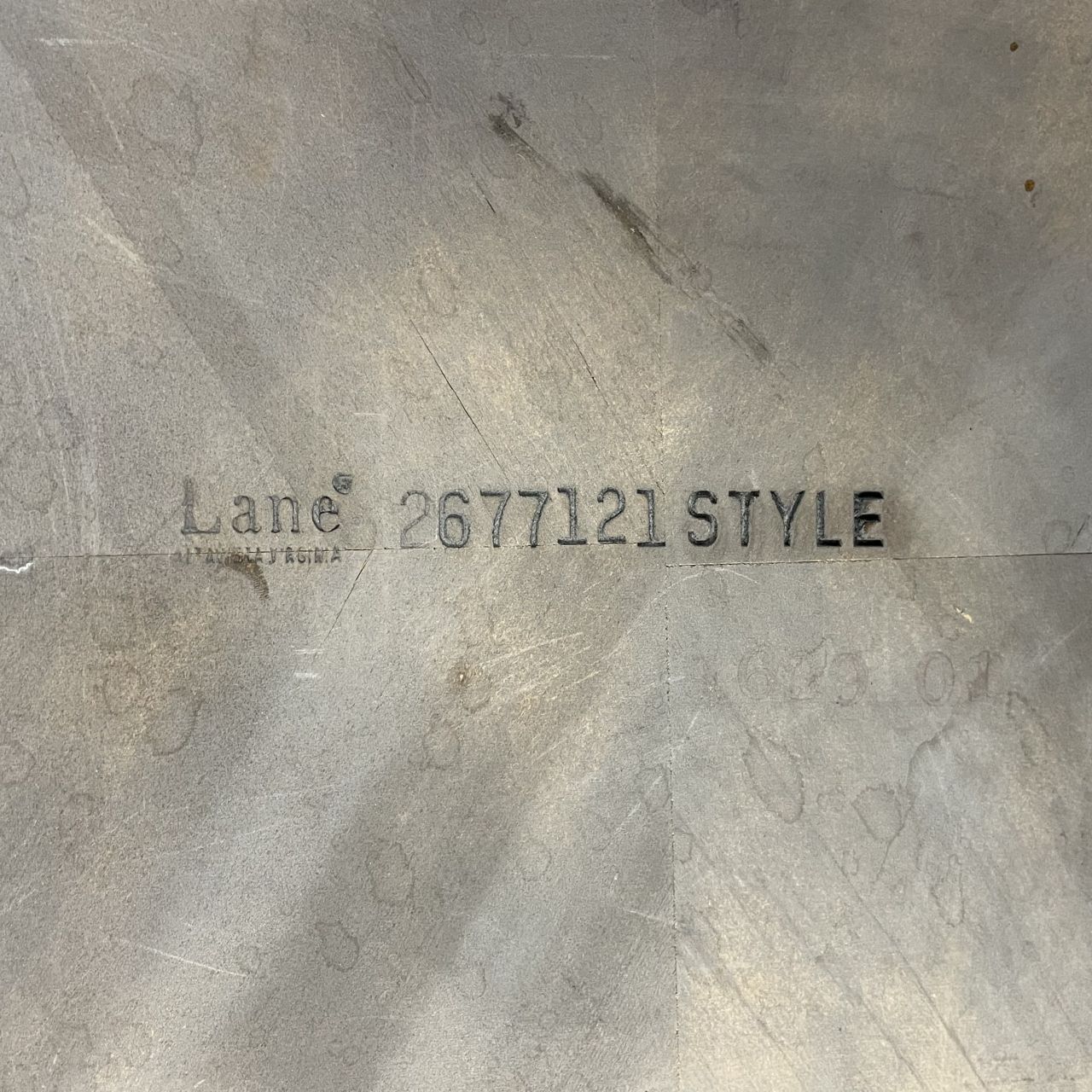 photo furniture 1980s Lane Altavista Parquet Cedar Coffee Table