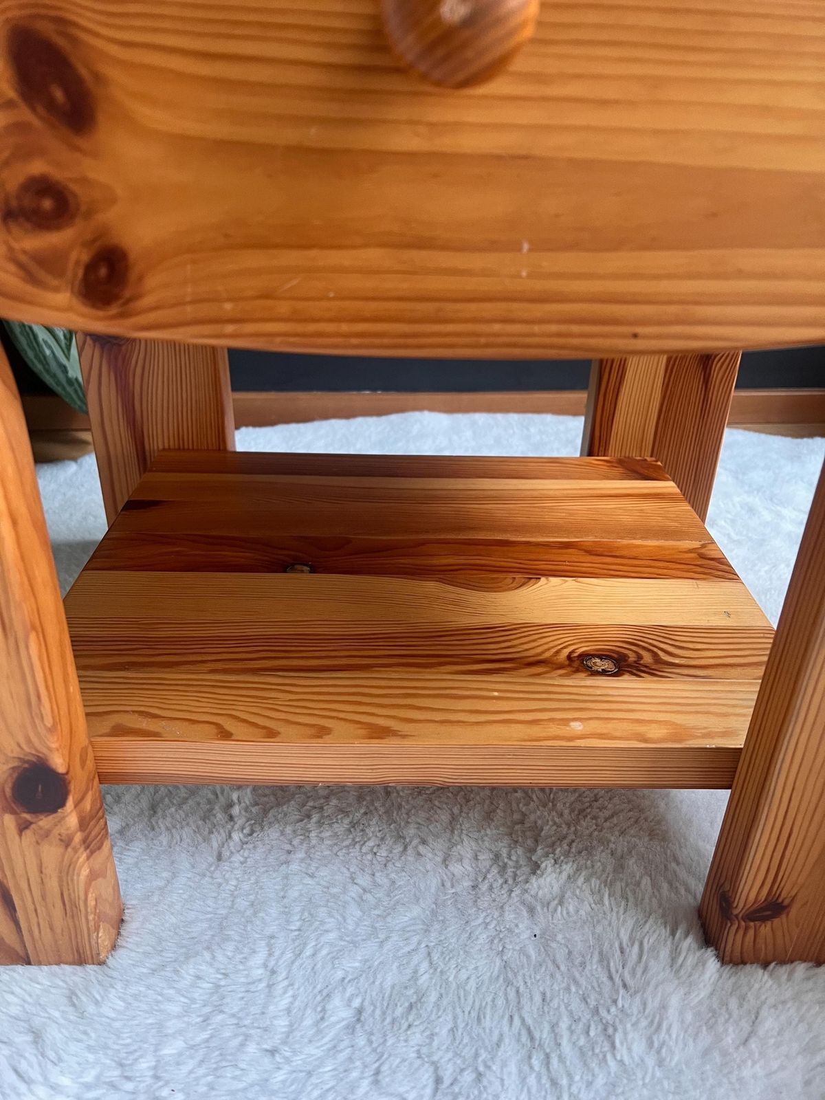 Vintage 70s Scandinavian Style Pine Nightstands   Pair Of Chunky Solid Wood Bedside Tables   Mid Century Modern Furniture photo buy