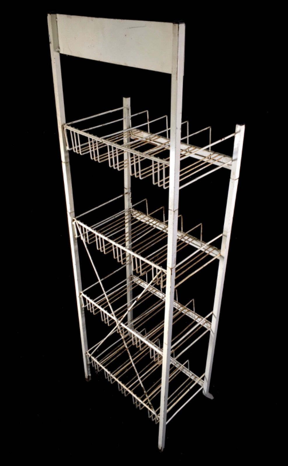 Furniture Antique Advertising Masons Drink Metal Shop Display Stand Shelf Rack C.1930 photo