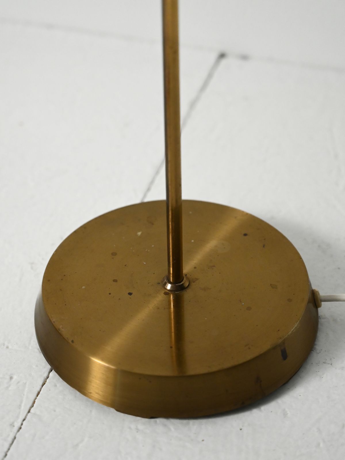 Scandinavian Floor Lamp From The 1950s/1960s In Brass photo vintage