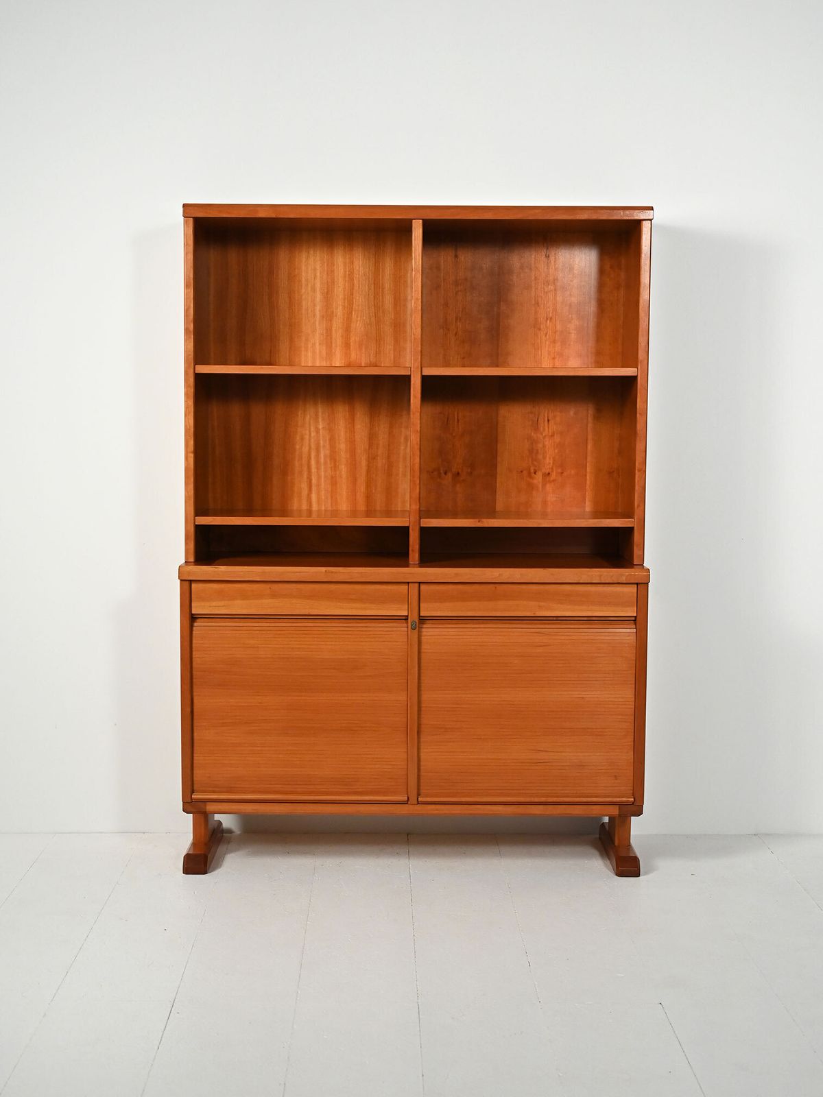 Scandinavian Bookcase With Sideboard And Open Shelves, 1940s/50s photo furniture