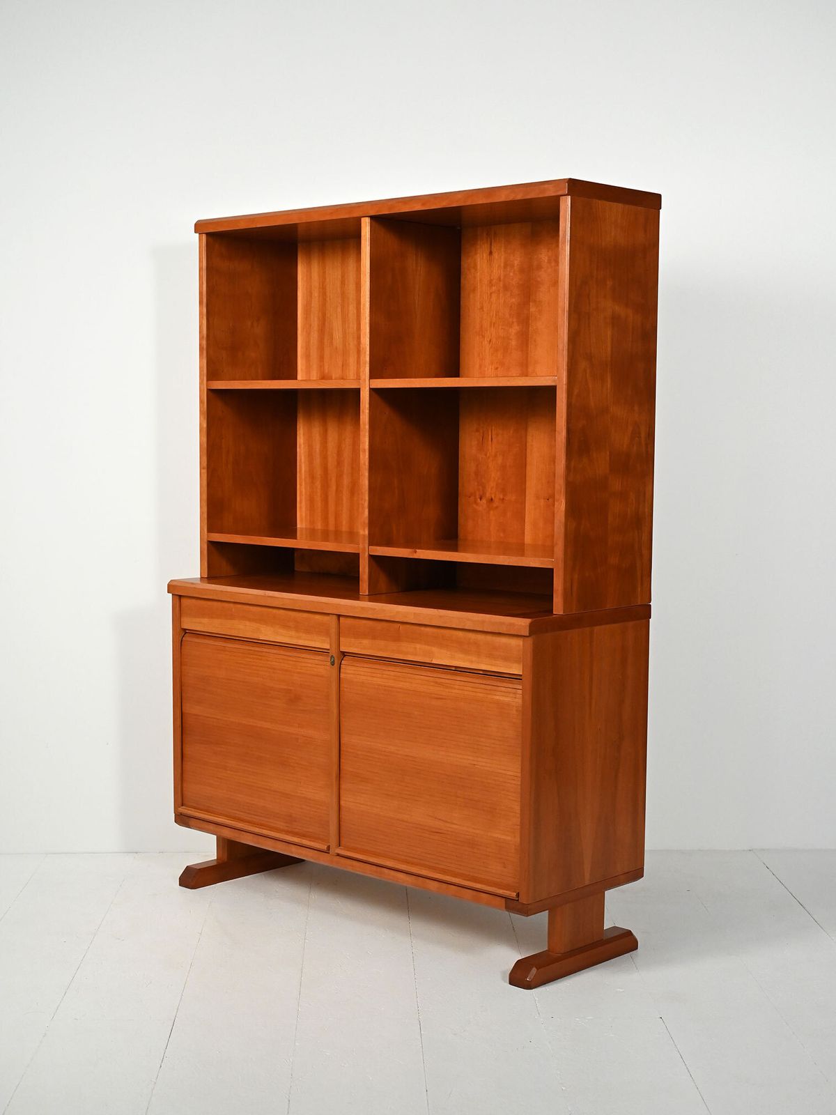 Scandinavian Bookcase With Sideboard And Open Shelves, 1940s/50s photo 1420.0