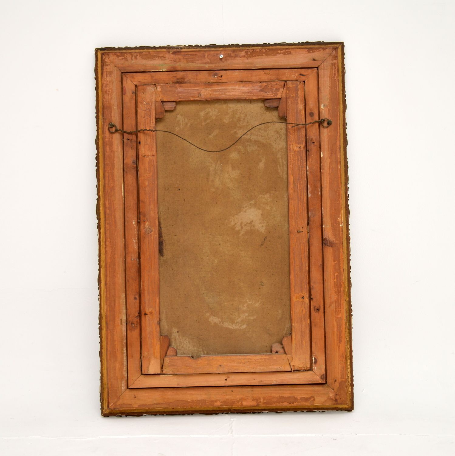 1008.0 Antique Dutch Oil Painting In A Gilt Wood Frame photo