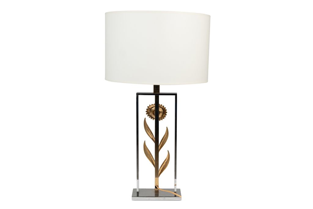 Lighting Maison Charles, Attributed To. Pair Of Sunflower Lamps. 1970s photo