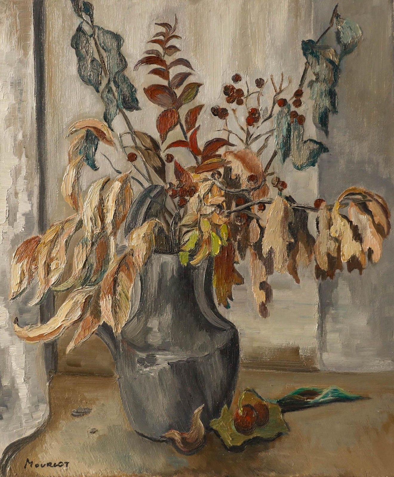 Maurice Mourlot (1906 1983) 20th Century Oil, Winter Stems photo furniture