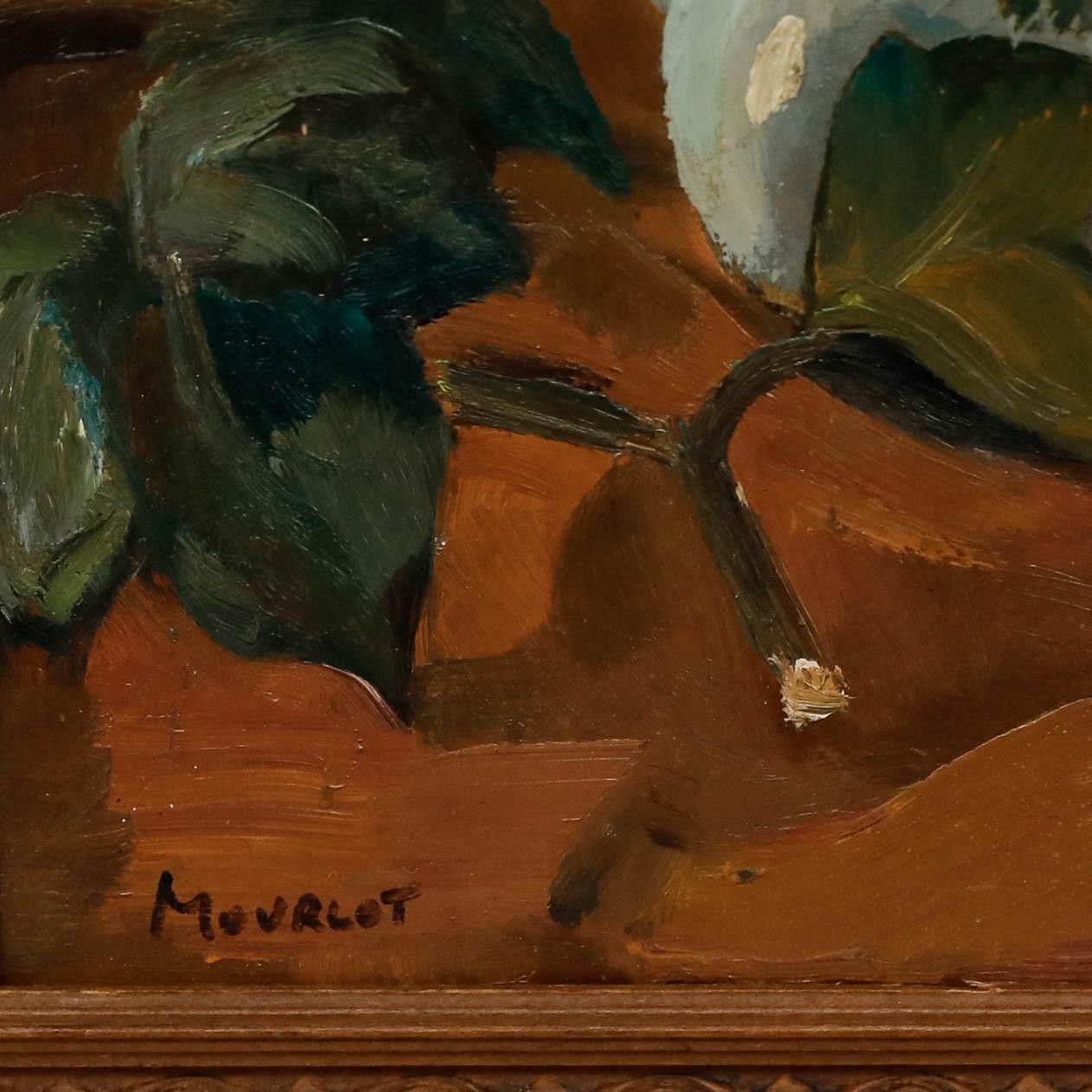 Maurice Mourlot (1906 1983) 20th Century Oil, Daffodils And Pipe photo vinterior