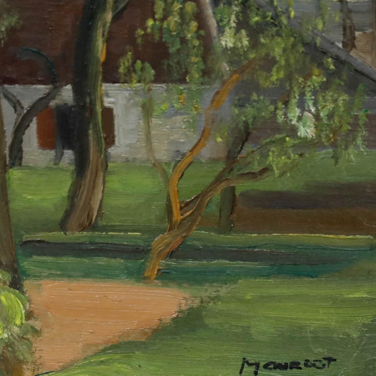 Maurice Mourlot (1906 1983) 20th Century Oil, A View Of The Park photo vinterior
