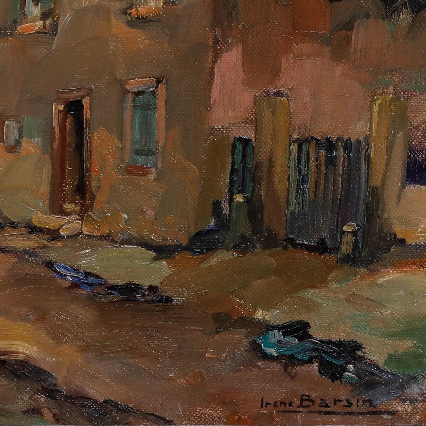 Irene Barstin (1917 2004) Framed Oil, Vue Depuis La Fontaine D'eau photo buy