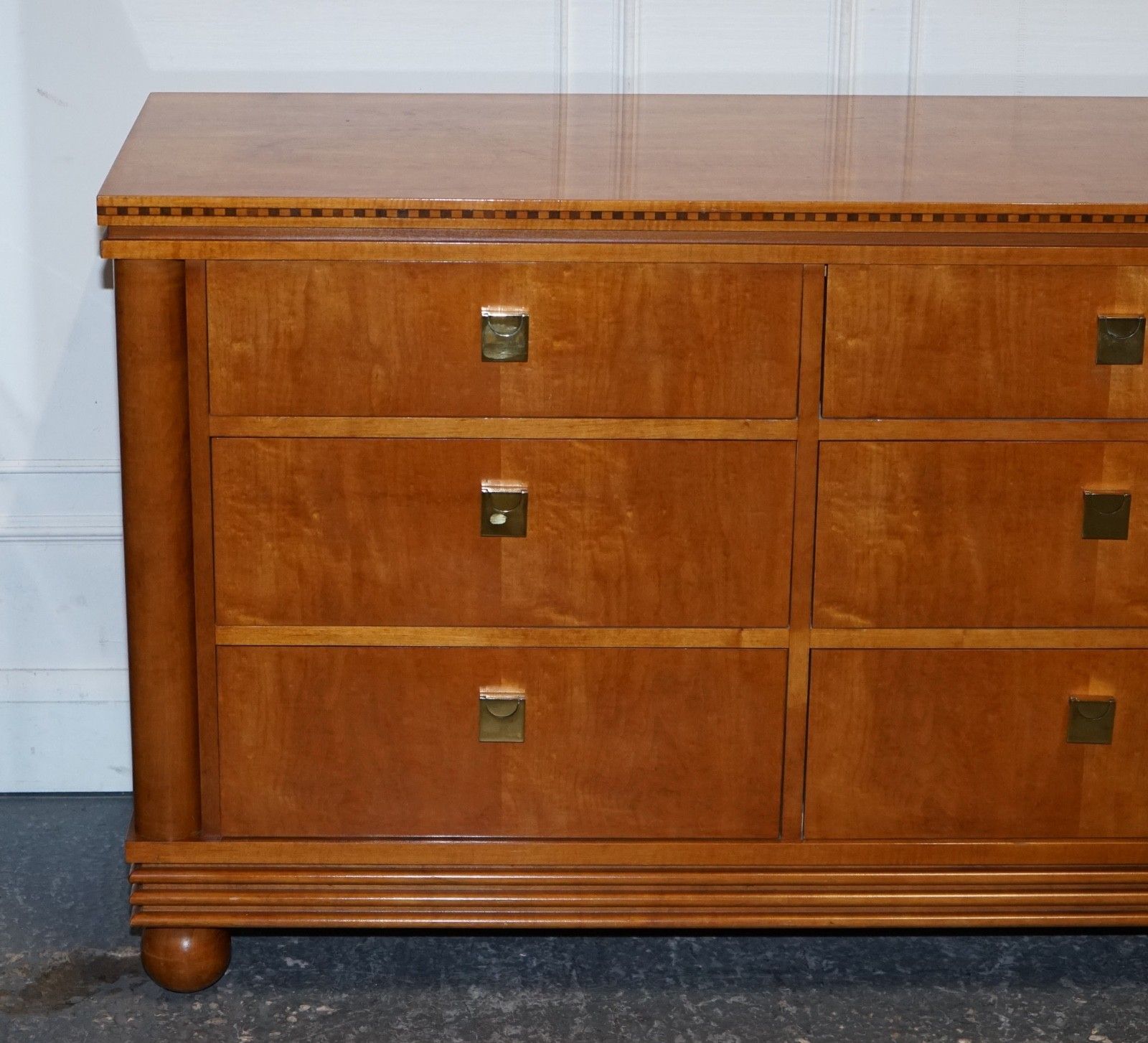 American Hickory White Genesis Biedermeier Dresser Sideboard Bank Of Drawers photo Furniture