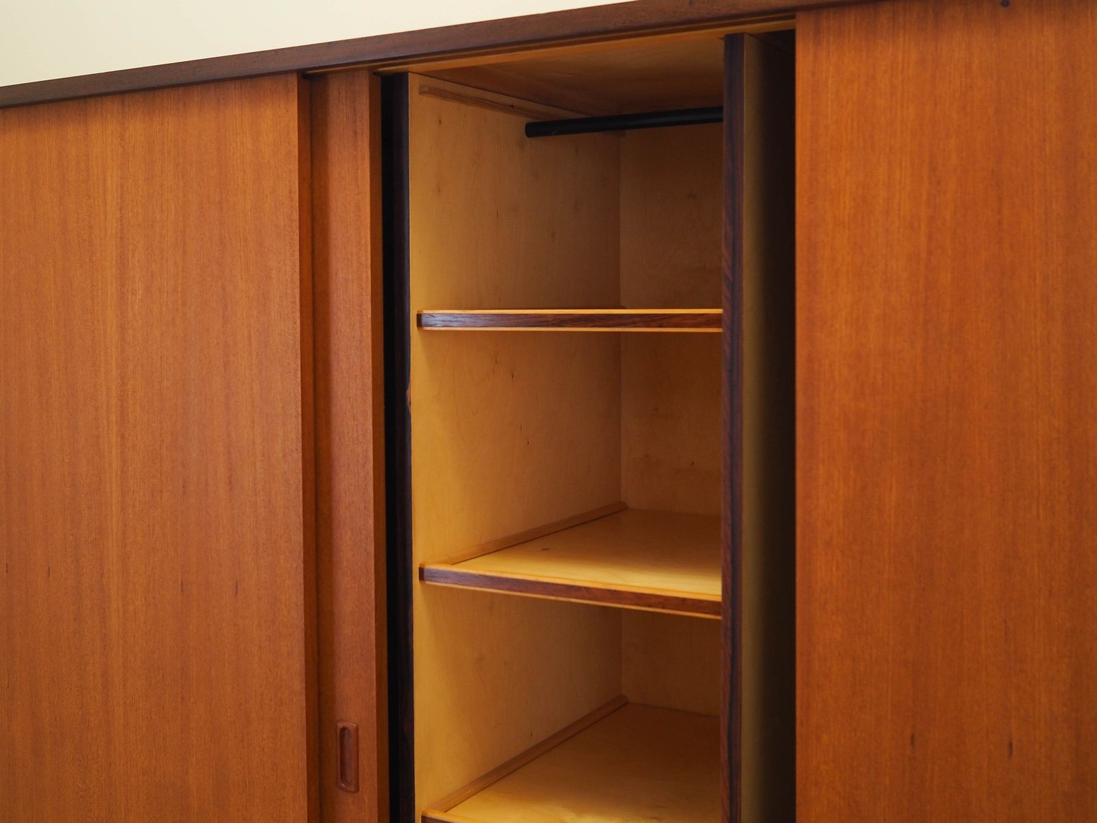 Furniture Teak Wardrobe, Danish Design, 1960s, Manufacturer: Denmark photo