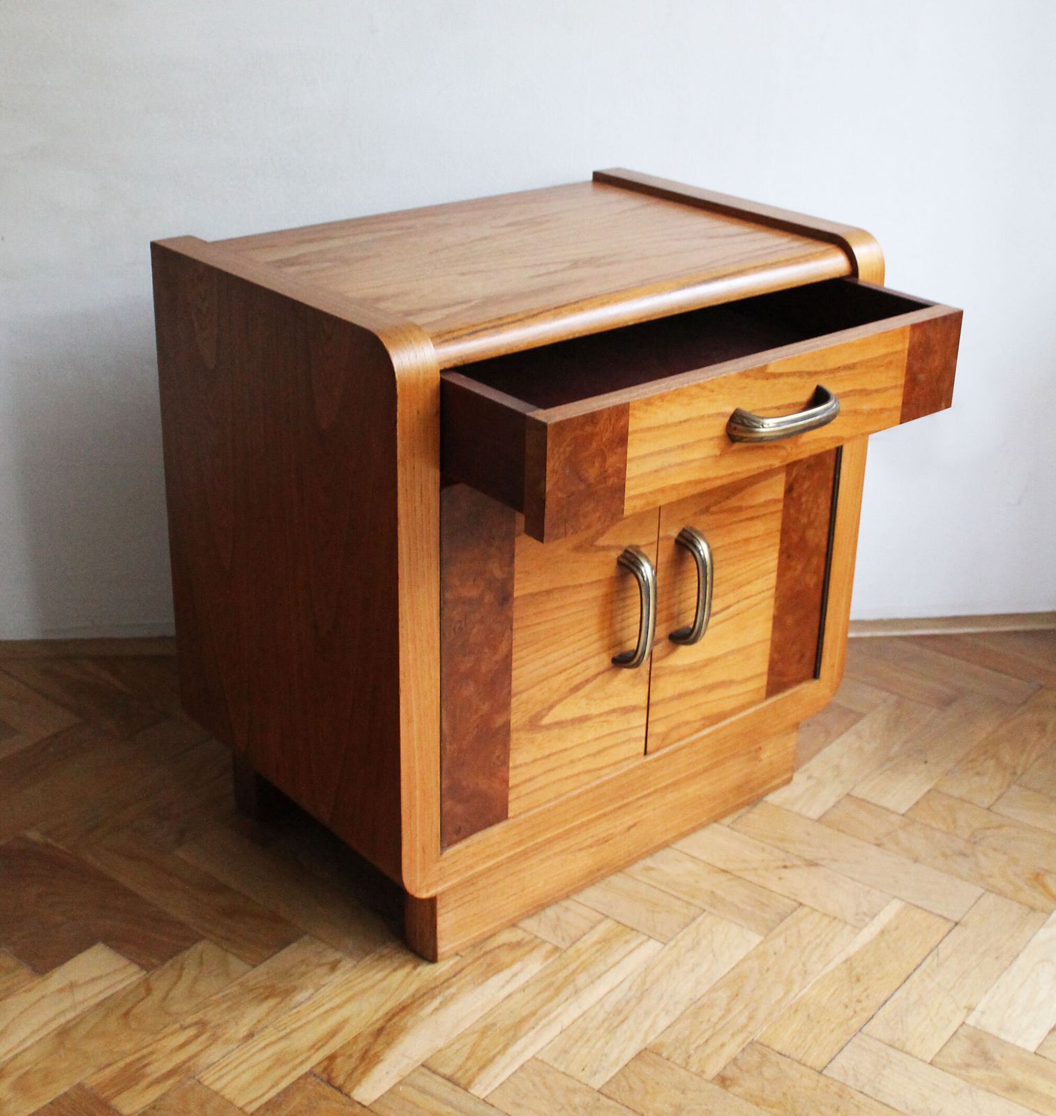 Furniture Pair Of 1930s Art Deco Bedside Tables photo