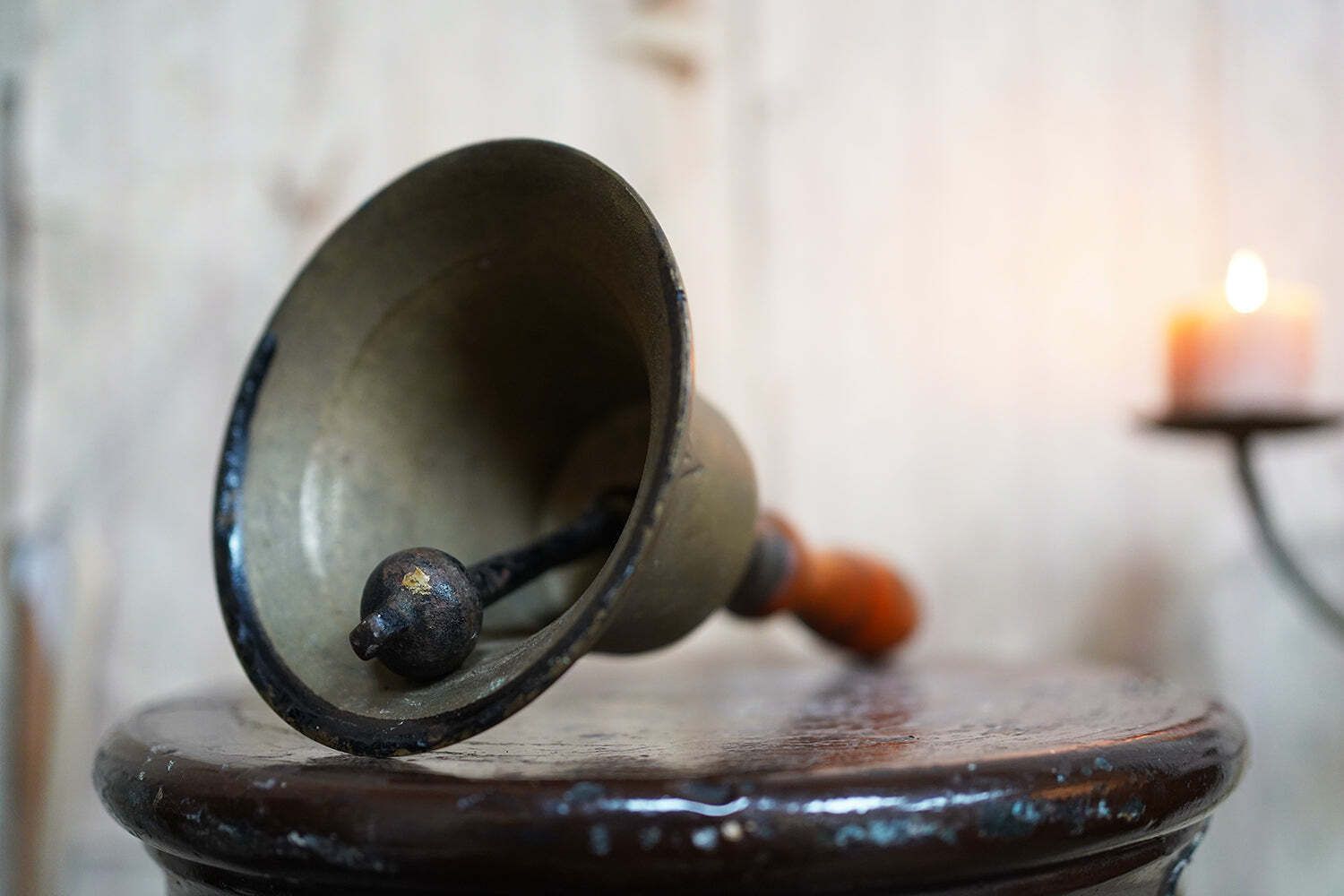 A Scarce Late 19thc Convict Watchman’s Bronze Alarm Bell C.1890 photo for sale