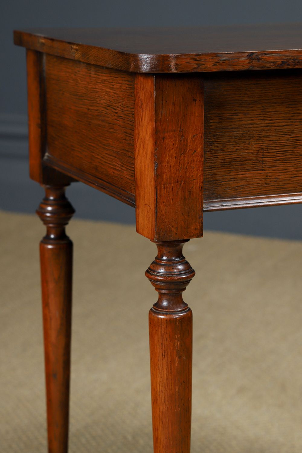 photo for sale Small English Victorian Oak Occasional Side Table / Bedside  / Nightstand (Circa 1900)