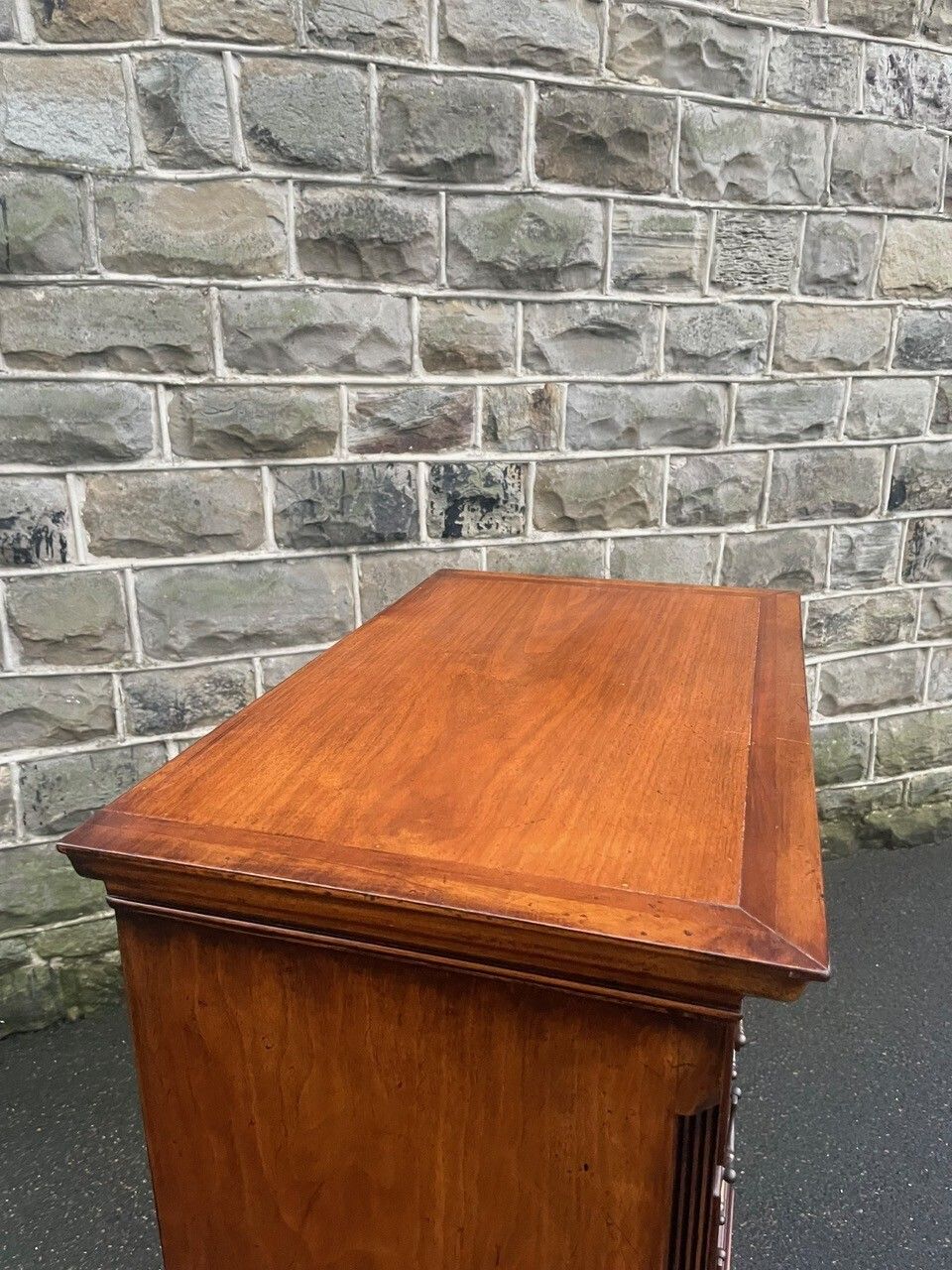photo furniture Quality Inlaid Burr Walnut Chest On Chest Tallboy