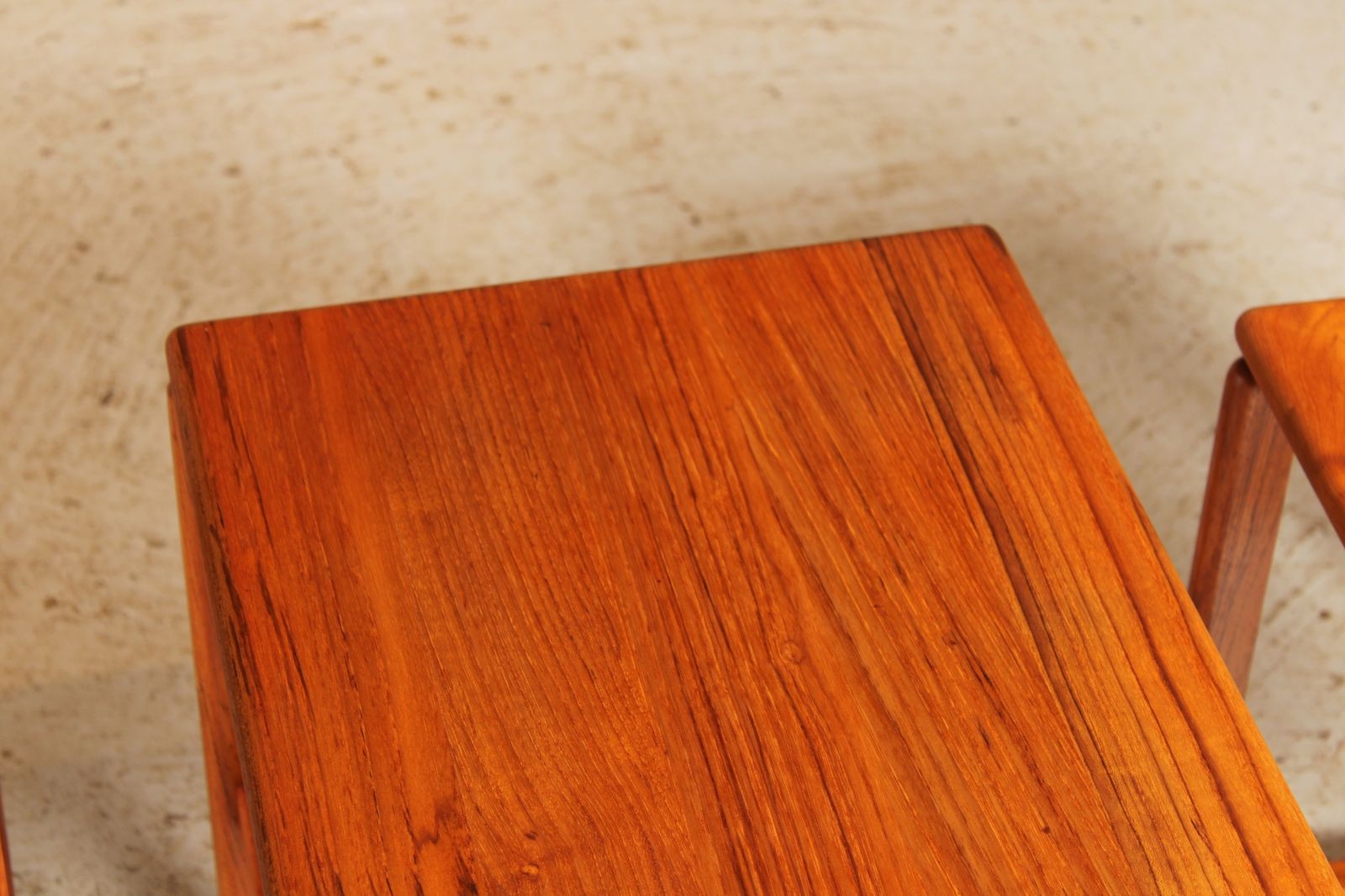 Midcentury Solid Teak Nest Of Tables C.1970 photo buy
