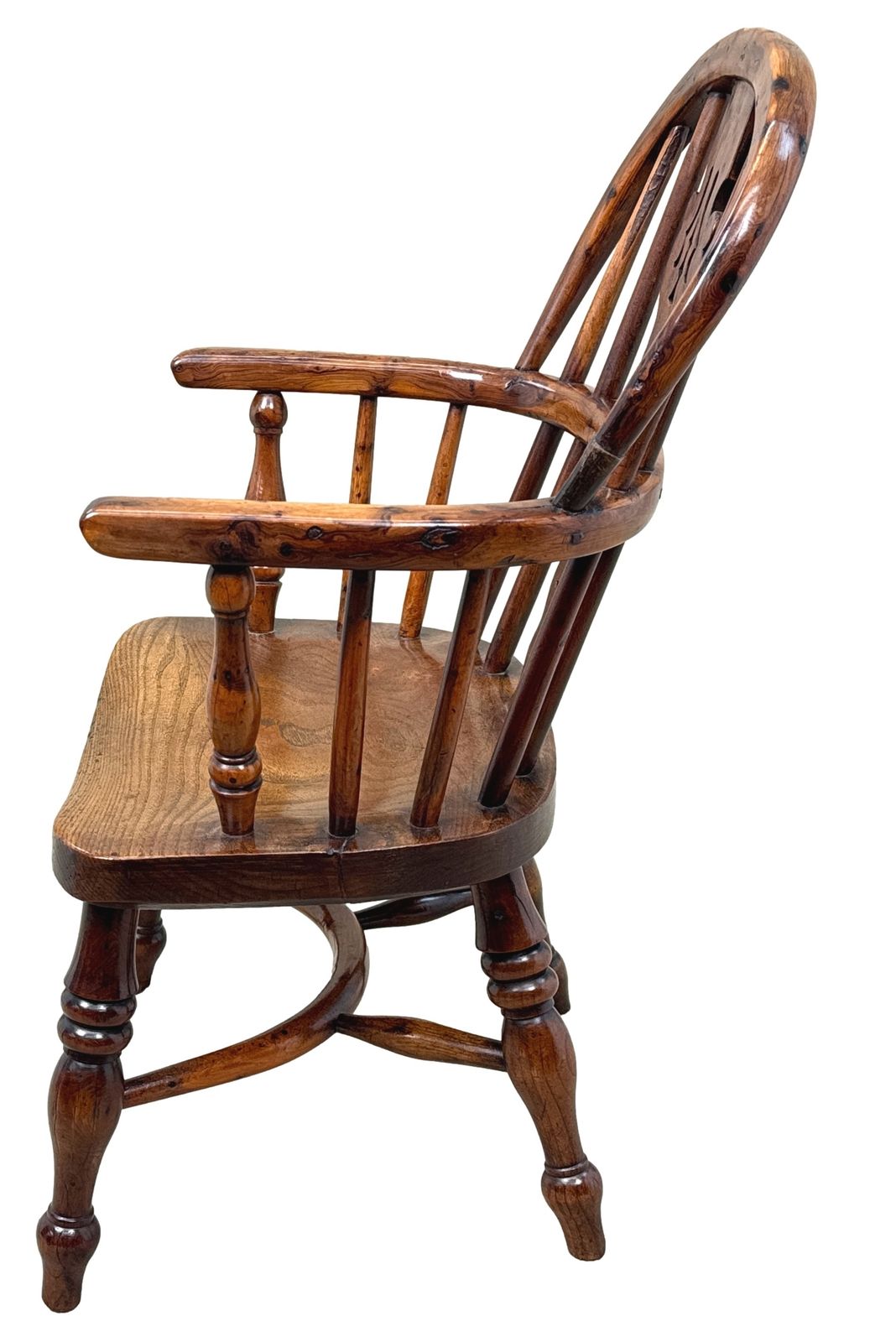Yew Wood Antique Childs Windsor Armchair (England, Circa 1820) photo Furniture