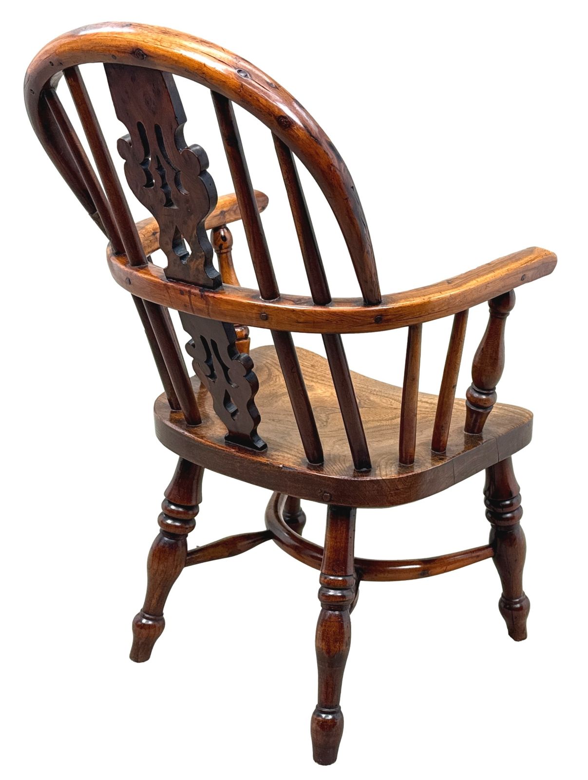 Yew Wood Antique Childs Windsor Armchair (England, Circa 1820) photo 1550.0