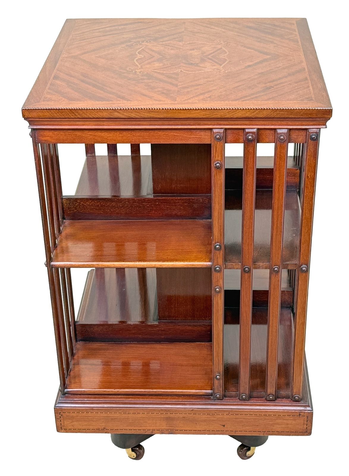 Mahogany Late 19th Century Revolving Bookcase (England, Circa 1890) photo vinterior