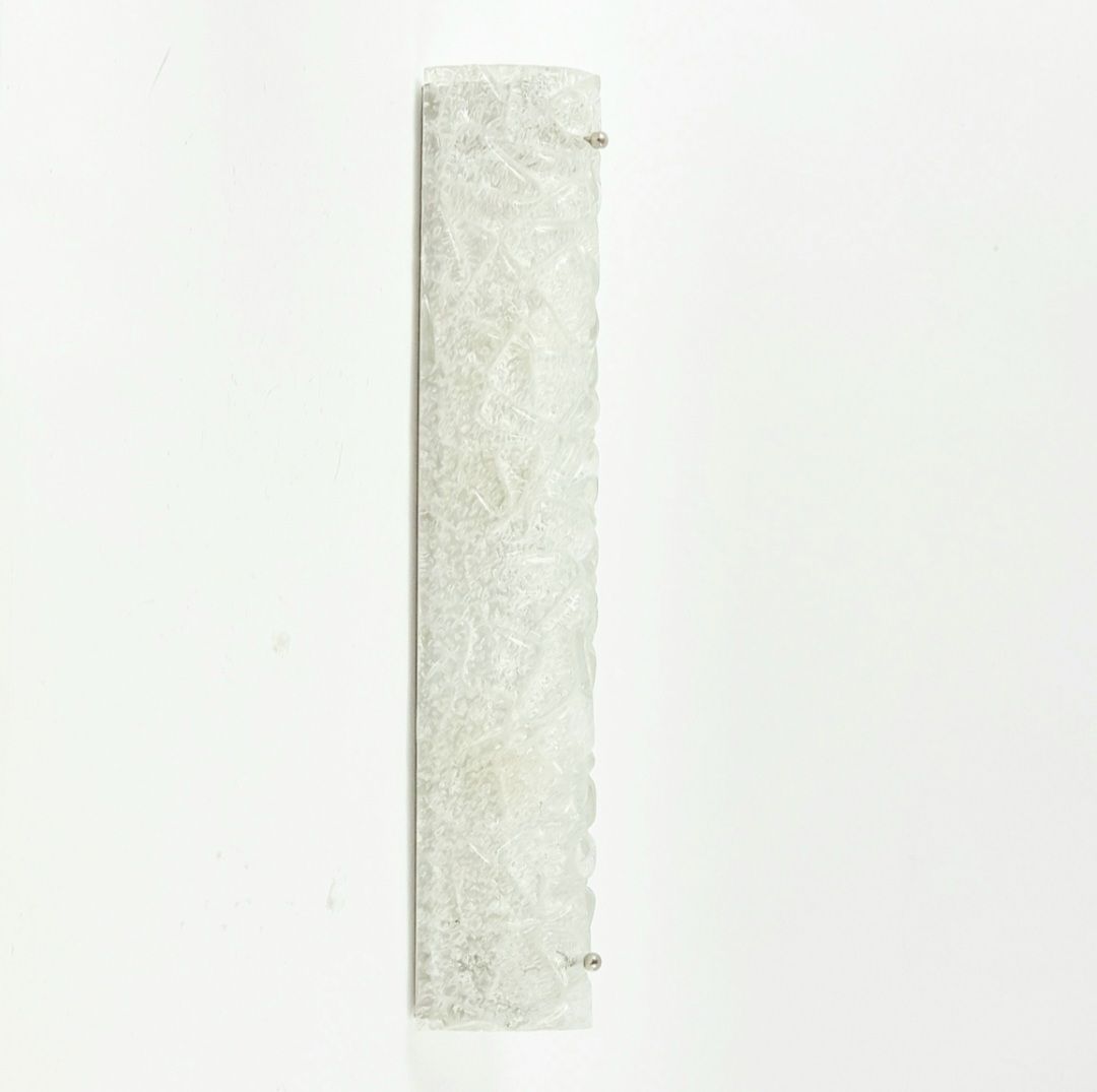 Large Mid Century Murano Glass Tubular Wall Light From Hillebrand, Germany, 1970s photo for sale