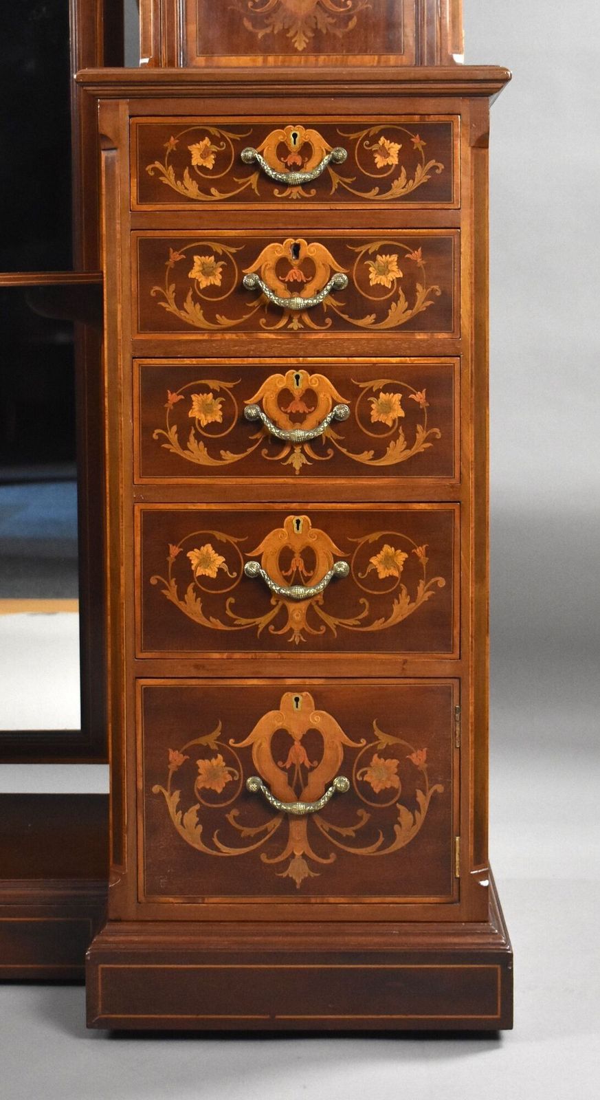 photo for sale Victorian Marquetry Inlaid Dressing Table By Edwards & Roberts