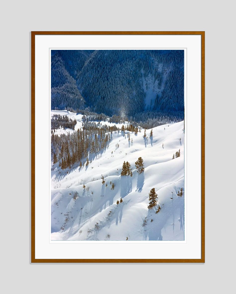 Toni Frissell 'St Anton Snow' Archival Pigment Print Framed In Brown photo furniture
