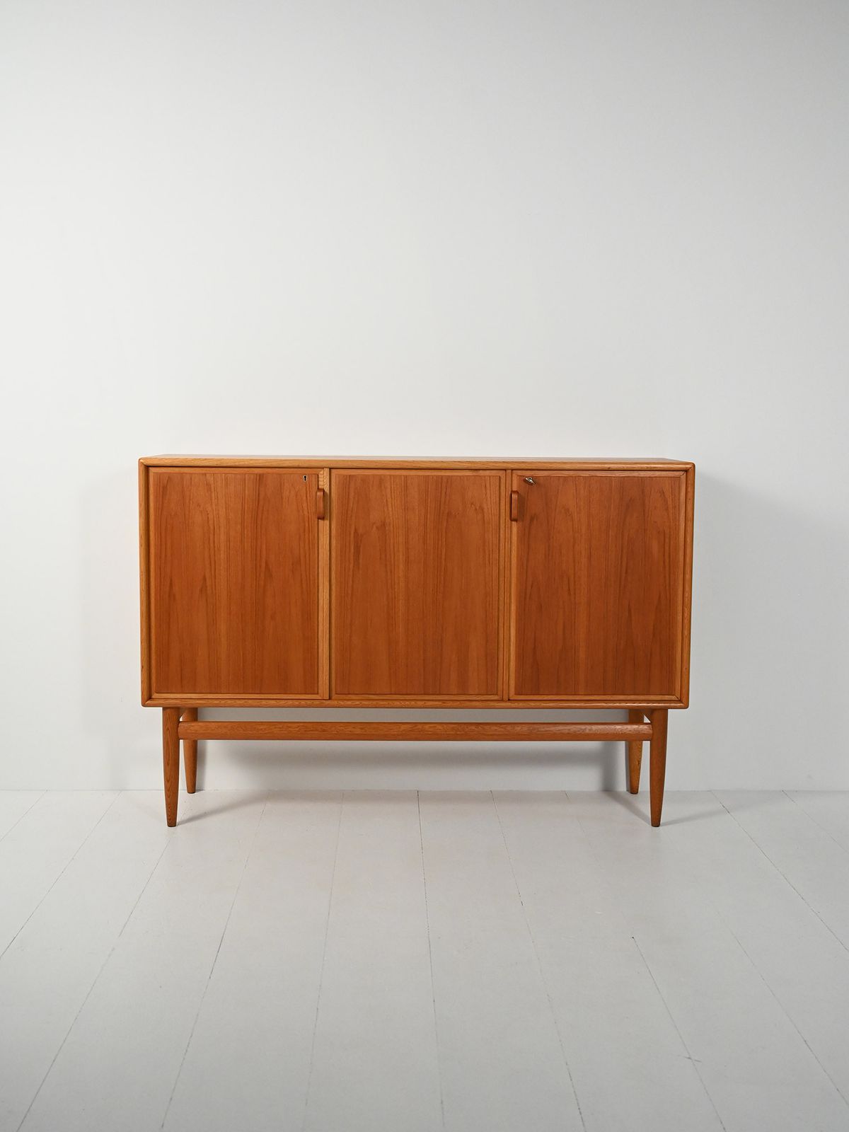 Scandinavian Highboard From The 50s/60s In Oak And Teak With Three Doors photo furniture